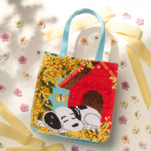 フェイラー　おかいものSNOOPY限定　トートバッグ　未使用 おかいものSNOOPY限定】※4月22日発売※FEILERマチ付きミニ