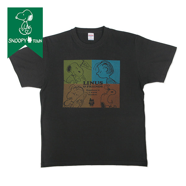 スヌーピー Tシャツ (SNOOPY＆LINUS FLAG)