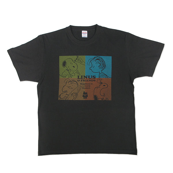 スヌーピー Tシャツ (SNOOPY＆LINUS FLAG)