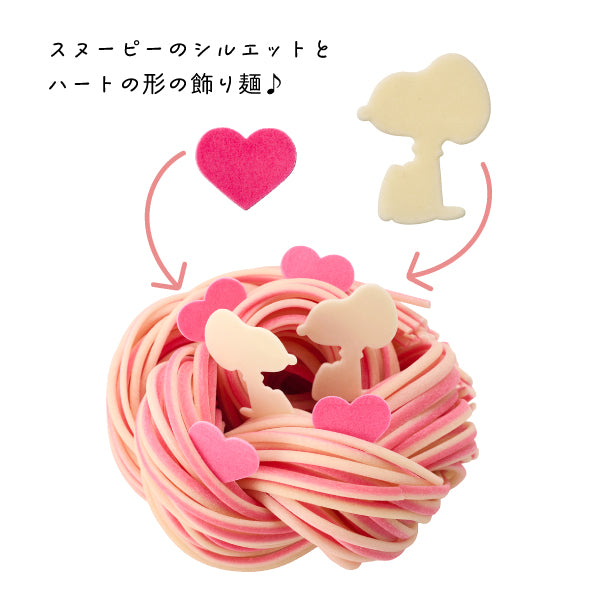 おかいものSNOOPYオリジナル】knot charm スヌーピー 手延べ麺3玉