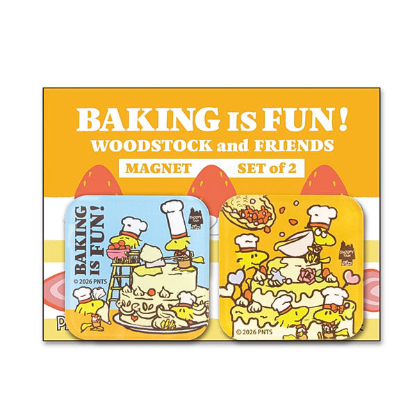 スヌーピー マグネット2個セット (BAKING IS FUN!)