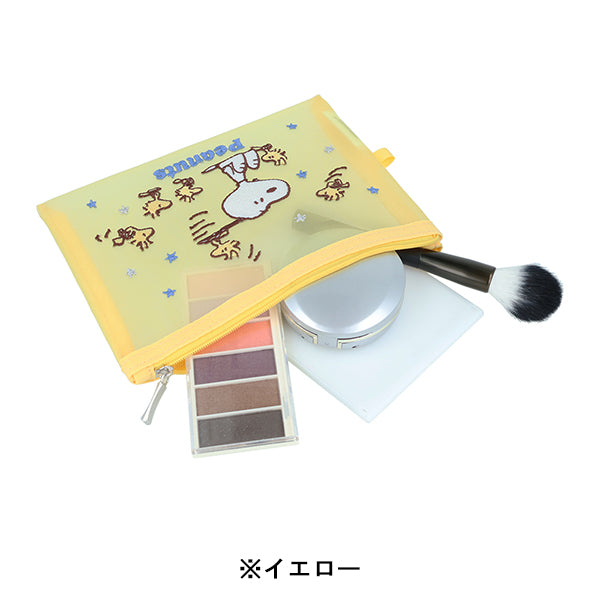 スヌーピー メッシュ刺繍ポーチ (WOODSTOCK＆SNOOPY 第3弾)
