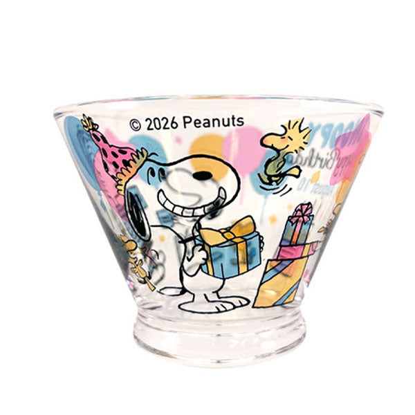 Fire-King × Snoopy 65周年記念　 ガラスボウル スヌーピー プチスプーン付きミニガラスボウル (SNOOPY誕生祭2026)