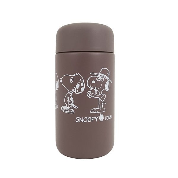 SNOOPY　THERMOS　バッグ　小物入　サーモス　昭和レトロ　スヌーピー スヌーピー サーモスC 0.35L (siblings ブラウン)