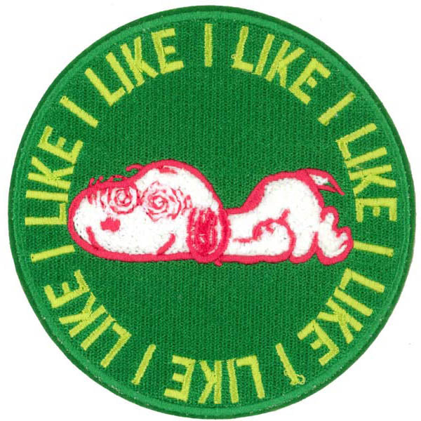スヌーピー スーツケースステッカー(I LIKE…GREEN)