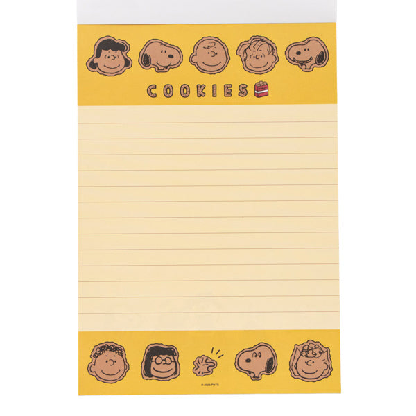 スヌーピー48レターパッド Yummy Cookie Days! (水色)