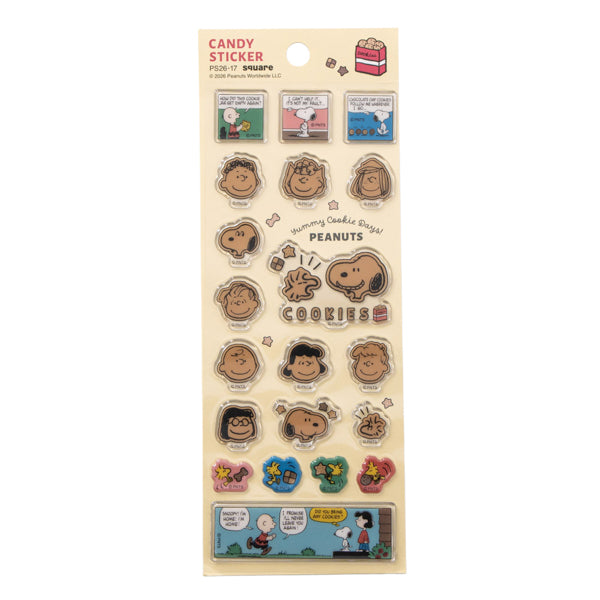 スヌーピーキャンディシール Yummy Cookie Days! (黄色)