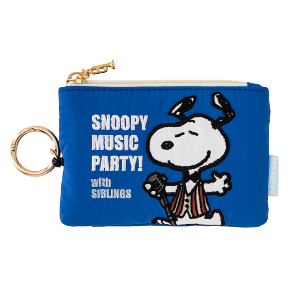 スヌーピー 刺繍パスポーチ (music party!シリーズ)　