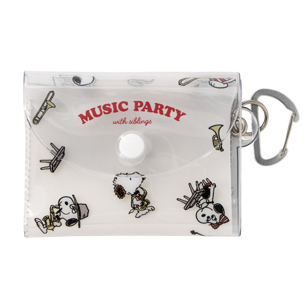 スヌーピー PVC3つ折り財布 (music party!シリーズ)