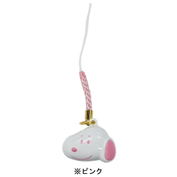 スヌーピー 顔鈴根付