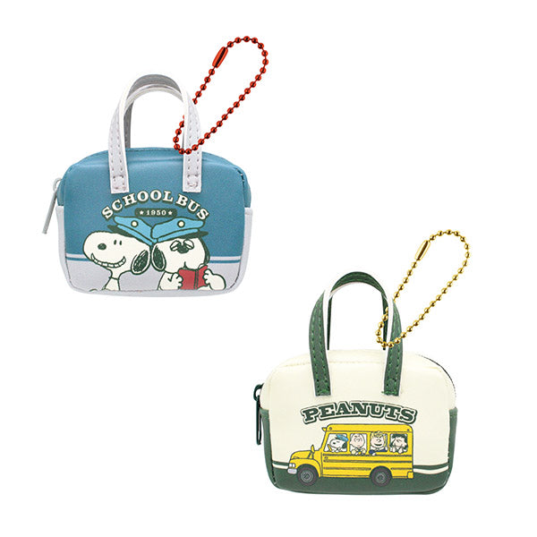 スヌーピー ミニボストンバッグ型ポーチ (SCHOOL BUS シリーズ)