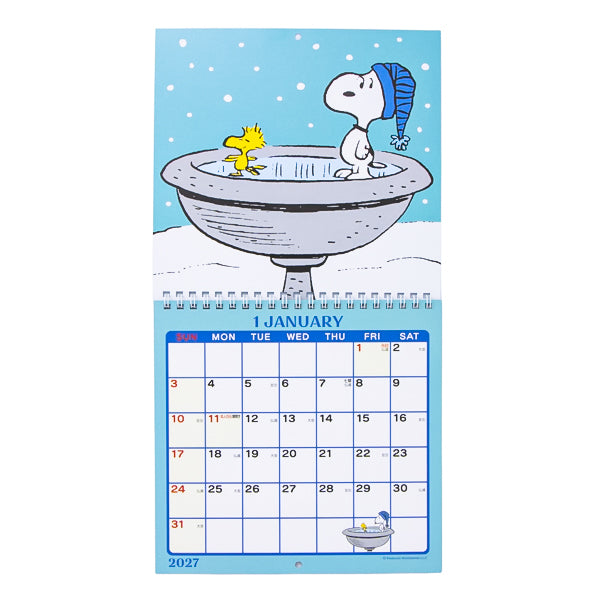 スヌーピー ウォールカレンダーM (2027)