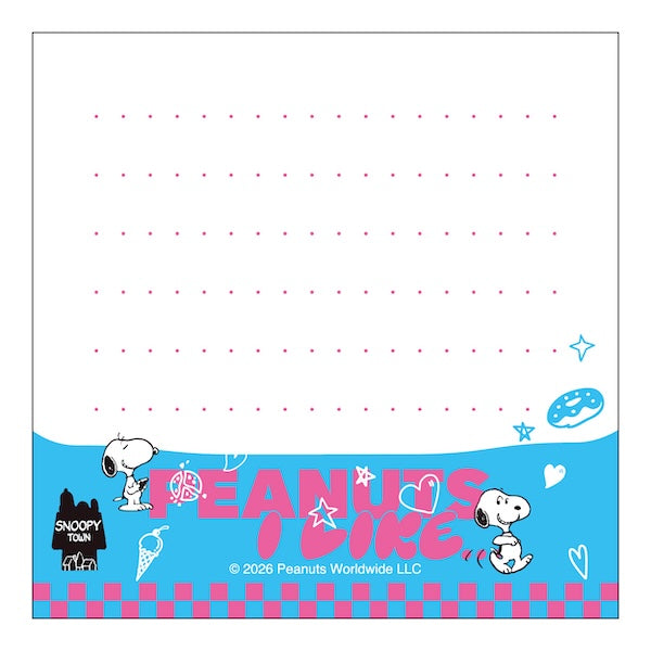 スヌーピー ブロックメモ (PEANUTS I LIKE…/Vivid)