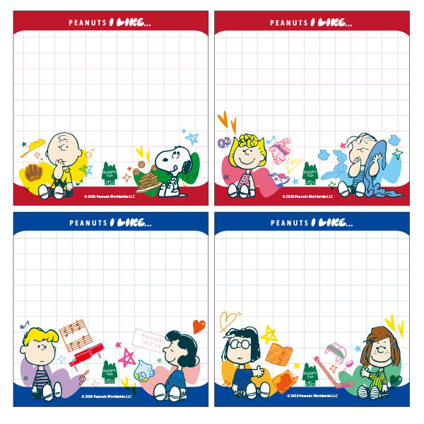 販路限定 スヌーピー 4層ブロックメモ (PEANUTS I LIKE…)