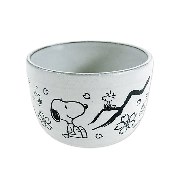 SNOOPYスヌーピー茶屋　嵐山　抹茶碗　器　小鉢　ボウル　陶器　皿　ボウル スヌーピー 抹茶碗 (すぬうぴい)