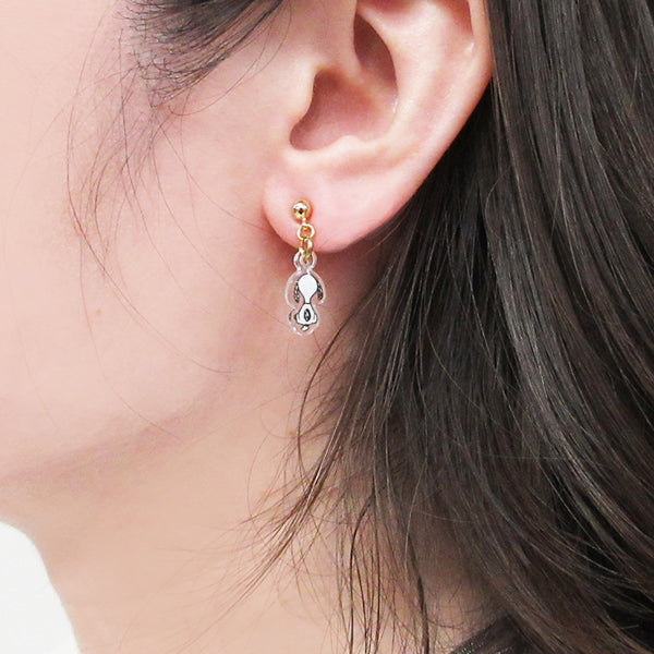 スヌーピー SNOOPY＆BELLEバックスタイルピアス