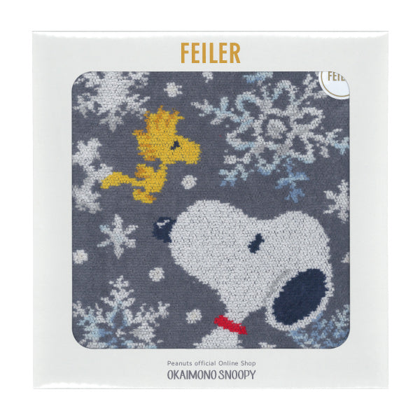 【おかいものSNOOPY限定】※11月6日発売※FEILERハンカチ（SNOOPY SNOW CRYSTAL WHITE）