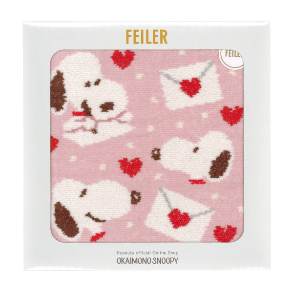 【おかいものSNOOPY限定】※11月6日発売※FEILERハンカチ（SNOOPY LOVE LETTER）