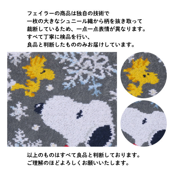 【おかいものSNOOPY限定】※11月6日発売※FEILERフラットポーチ（SNOOPY SNOW CRYSTAL WHITE）